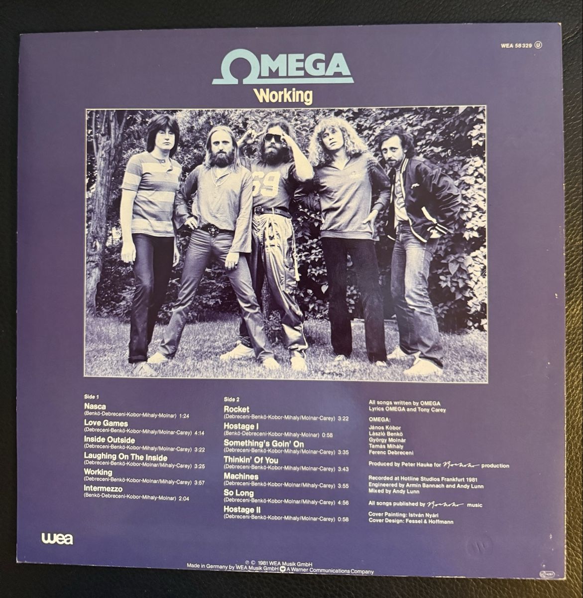 Dischi in vinile: Omega - Working (LP) - 1981 - Schallplatte – Usato da Goldach venduto da Donpancho 1