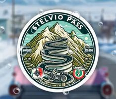 Auto Sticker Aufkleber Stelvio Pass