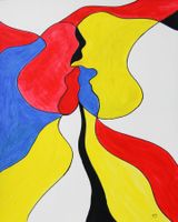 Acryl auf Papier: He IV