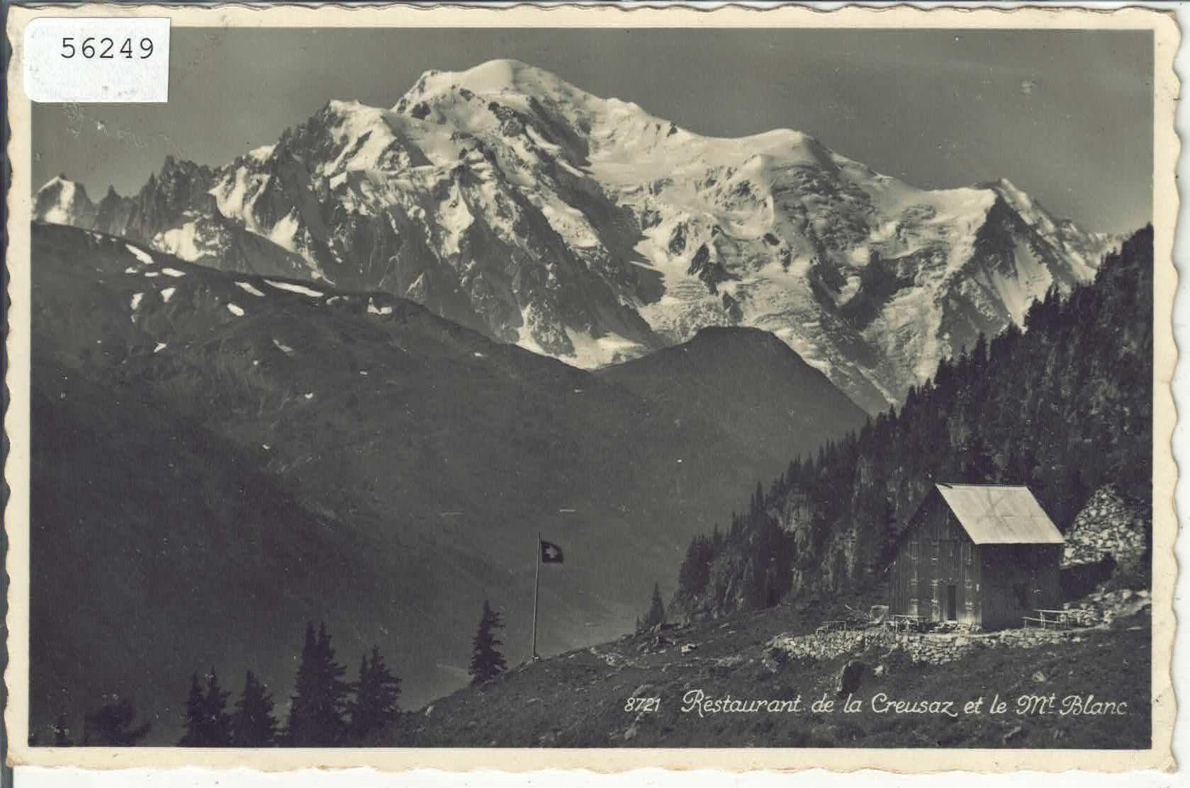 Cartoline postali: Restaurant de la Creusaz et le Mt. Blanc – Usato da Ettingen venduto da Kartenplanet