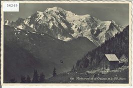 Restaurant de la Creusaz et le Mt. Blanc