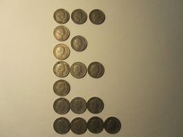 10 Rappen Schweiz, 1921-1929, lot 17 Stück