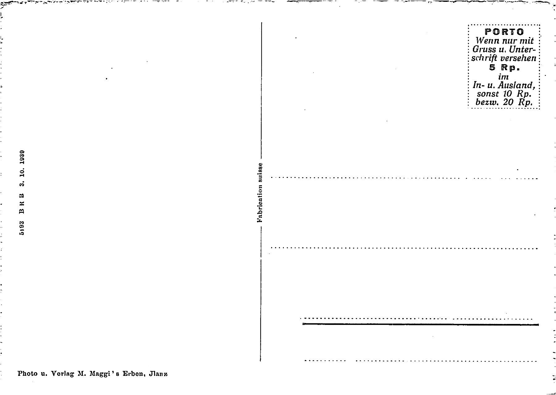 Ansichtskarten: Somvix – Gebraucht aus Ottikon b.Kemptth. von Neptun1974 1