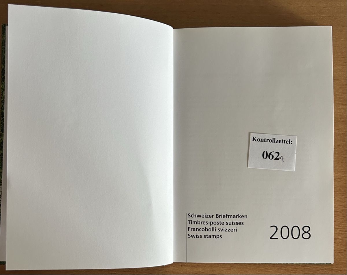 Tutti i francobolli: Schweizer Briefmarken 2008 – Nuovo (secondo la descrizione) da Wil ZH venduto da uhe_nw6s 1