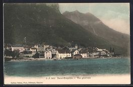 AK Saint-Gingolph, Vue générale, 1913