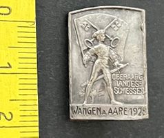 1928, Oberaargau Landesschiessen Wangen a.Aare / Abzeichen