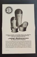 Broschüre 1930er Jajag Badewannen (Firma J.A. John, Basel)