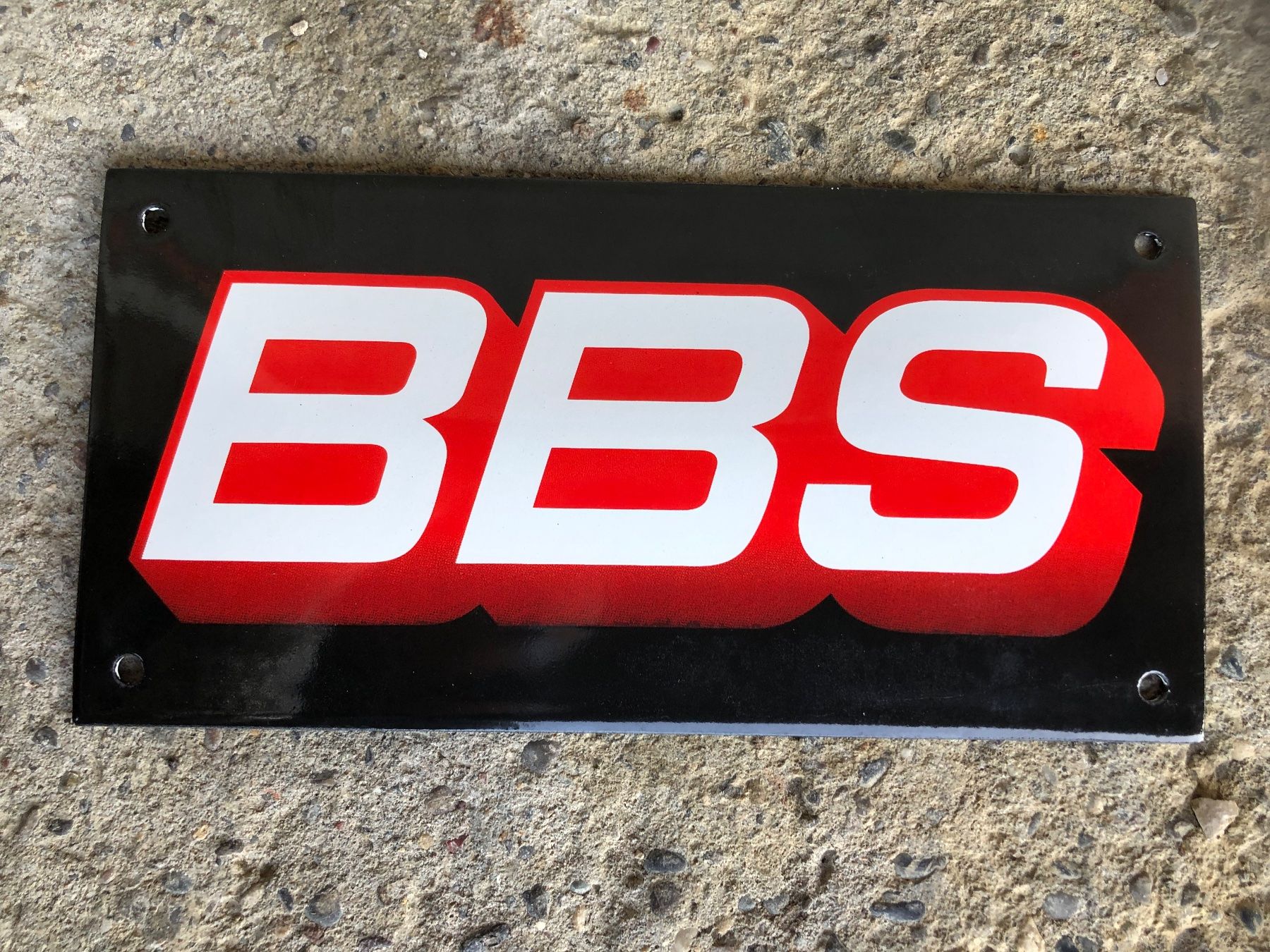 Insegne: Bbs Felgen werbung reklame – Nuovo e nell'imballaggio originale da Reinach AG venduto da rares75