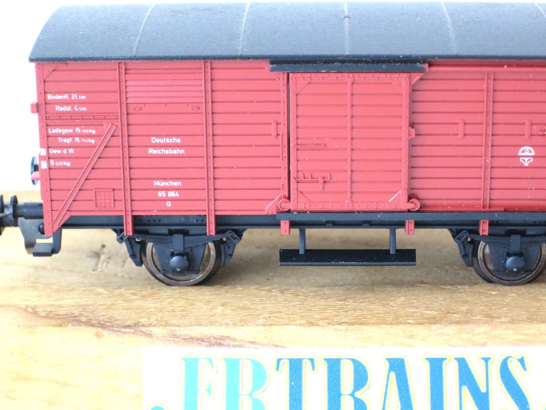 Fleischmann Modellini di ferrovie: FLEISCHMANN 5350  DRG WAGON COUVERT BRUN – Usato da Gland venduto da FRtrains 1