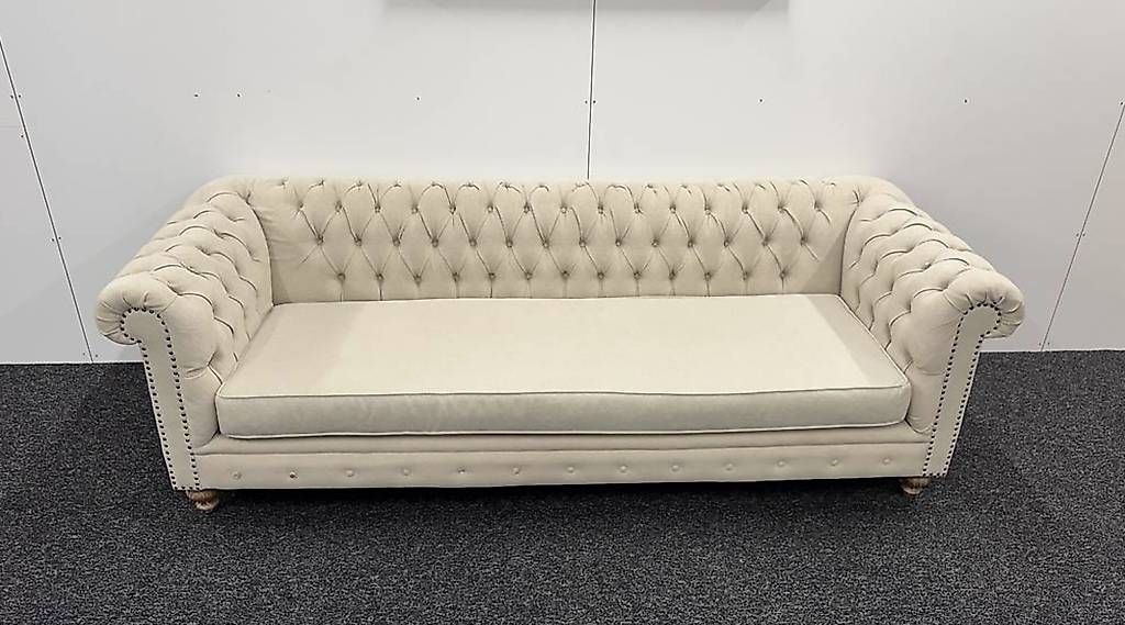 Divani: Chesterfield 3-er Sofa beige/creme – Usato da Münchenbuchsee venduto da Mekran 3