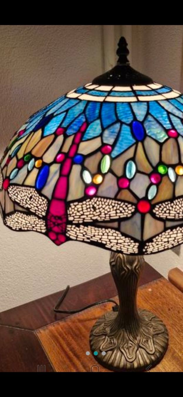 Lampade: Dragonfly Tiffany Tischlampe gross – Usato da Zürich venduto da Aisha8 2