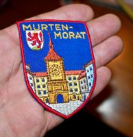 VINTAGE Badge MURTEN-MORAT nos ST. GALLER STICKEREI