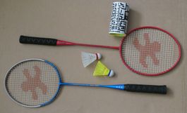 2 Stück Federballschläger Euro-Titan Badmintonrackets NEU
