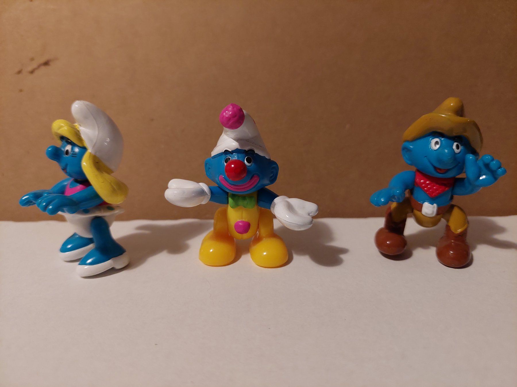 Schleich Figuren: 3 SCHLÜMPFE, beweglich, von Peyo, Belgien – Gebraucht aus Immensee von Djinny 1