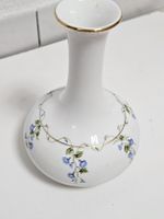 Herend Vase Porzellan handbemalt Blumen Goldrand 22 cm