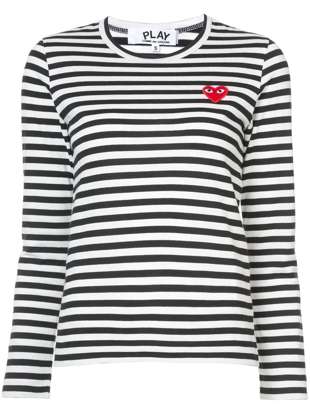 Comme Des Garcons T-shirt: Comme des Garçons PLAY-Damen-Schwarz/Weiss Medium – Nuovo e nell'imballaggio originale da Zürich venduto da DClaudia 1