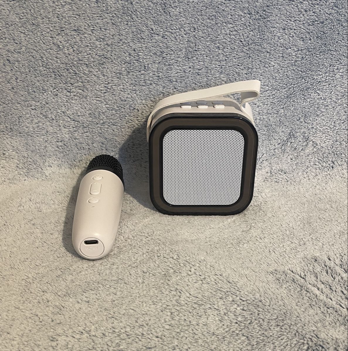 Microfoni: Karaoke Set Mini mit Bluetooth Lautsprecher und Mikrofon – Nuovo (secondo la descrizione) da Horn venduto da egl_2njn 4