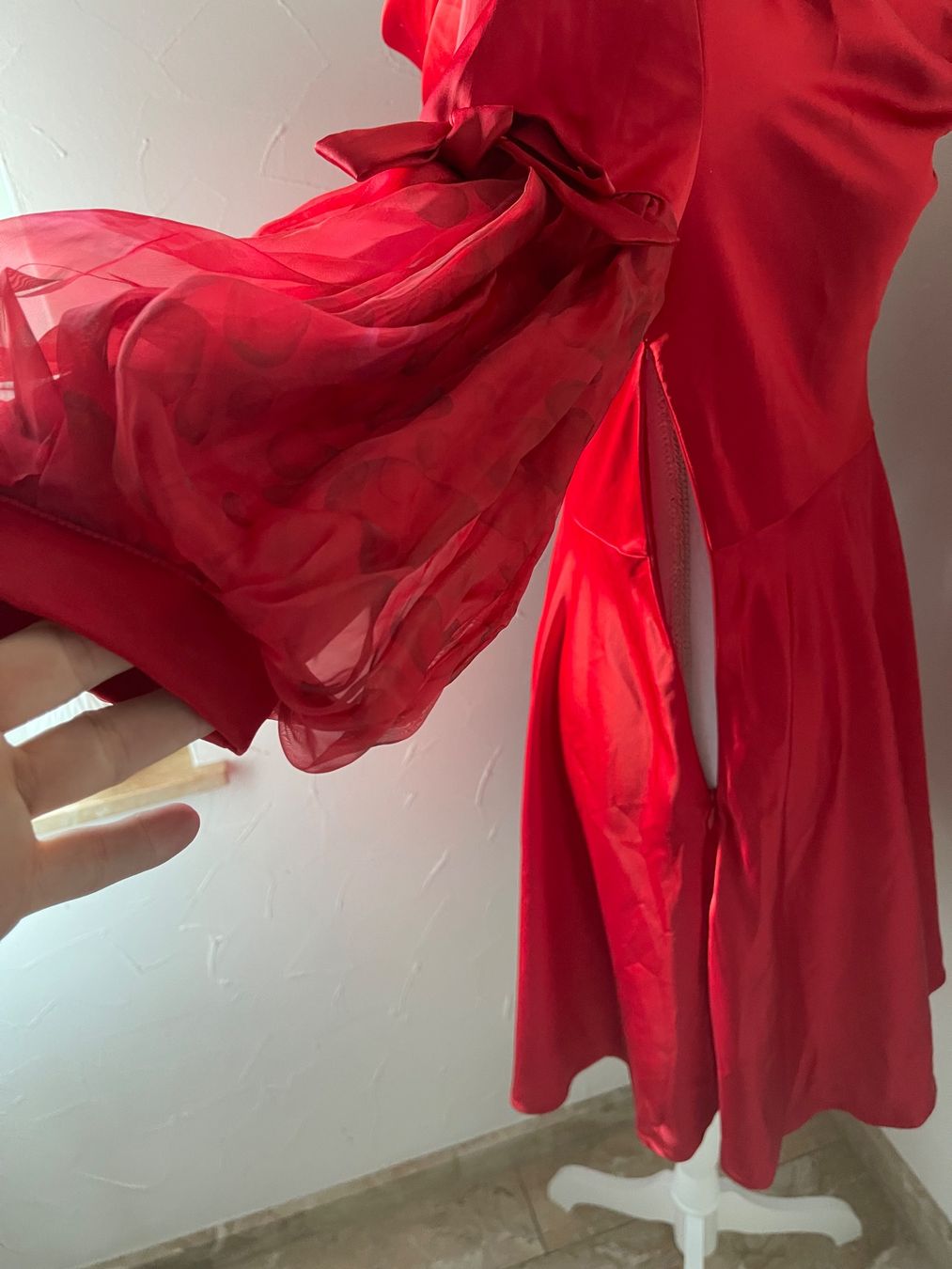 Shein Kleider: Schönes rotes Satin-Kleid S – Neu und originalverpackt aus Dietikon von Nieselchen 5
