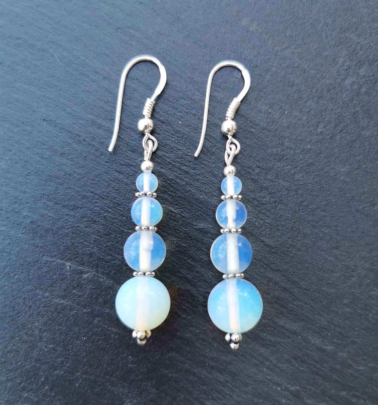 Orecchini pendenti & Orecchini a lobo: Boucles d'oreilles en argent 925 et Opalite – Nuovo e nell'imballaggio originale da Veyrier venduto da Leilazizou