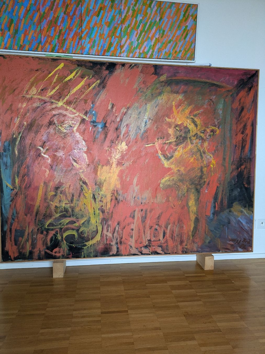 Dipinti: Grosses Gemälde Hugo Bre, signiert – Usato da Muttenz venduto da medusa02 1
