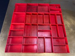 28x Sortierboxen für Lista Schränke, gebraucht, Mix, H: 46mm