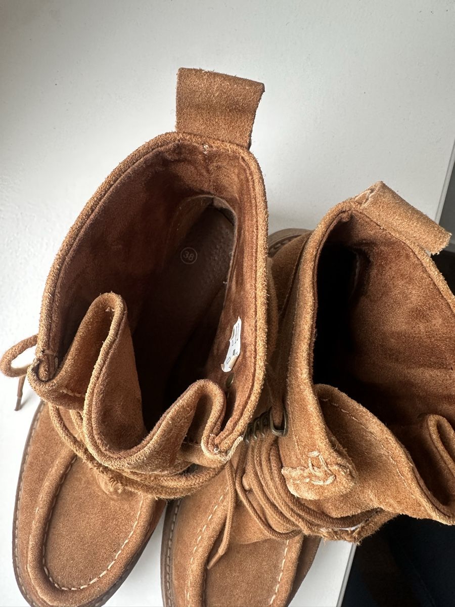 Scarpe da donna: Brown Velor Leather Shoes – Usato da Uster venduto da Monika_OB 6