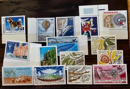 MONACO  timbres neufs ** 1983-87