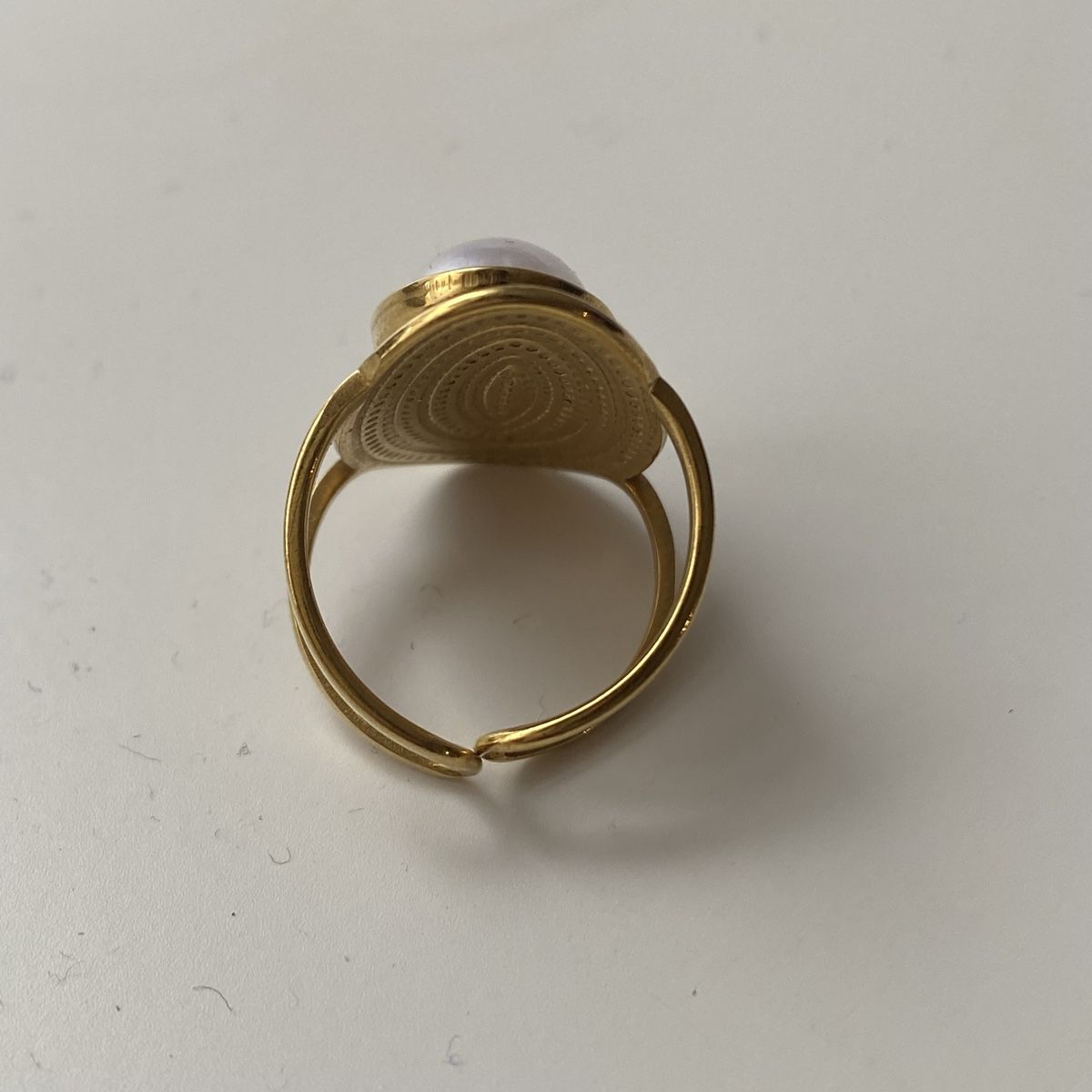 Anelli: 18KGP Goldene Edelstahl Perle Ring – Nuovo (secondo la descrizione) da Givisiez venduto da dor_xb9k 3