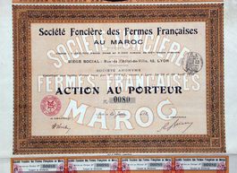 Société Foncière des Fermes Françaises au Maroc, Lyon - 1912