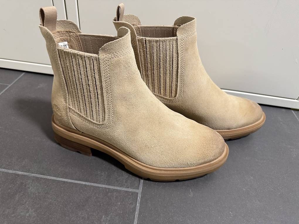 Timberland Damenschuhe: Timberland Stiefeletten beige Gr. 38.5 – Neu (gemäss Beschreibung) aus Frutigen von sal_9lqd 2