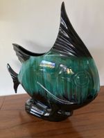 Grand poisson blue mountain canada  / Grosse Fisch Vase