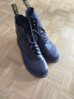 Dr. Martens Boots Black Leather Lace-up Size 47
