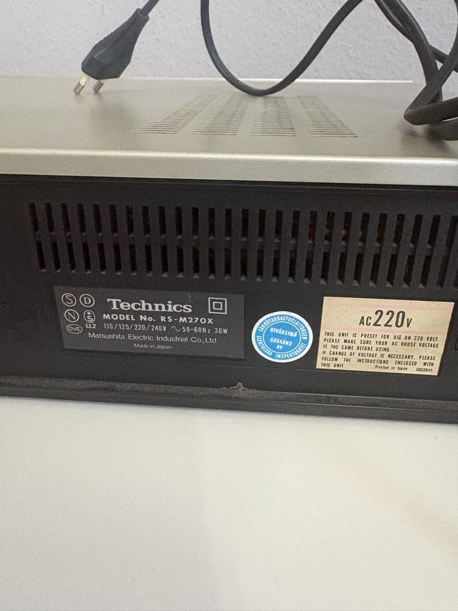 Technics Registratori: Lecteur cassette Technics M270X – Usato da petit lancy venduto da FerreiraLuis 4