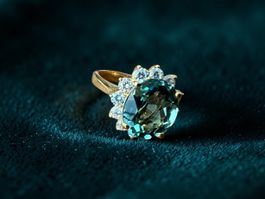 4.7CT Aquamarine 925 Silver Silber Argennt Ring Sz 52