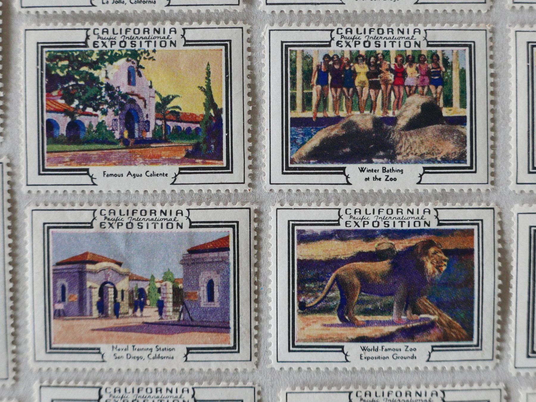 Tutti i francobolli: 22 REKLAMEMARKEN CALIFORNIA EXPOSITION 1935 – Usato da Balgach venduto da Zwischenraum 4
