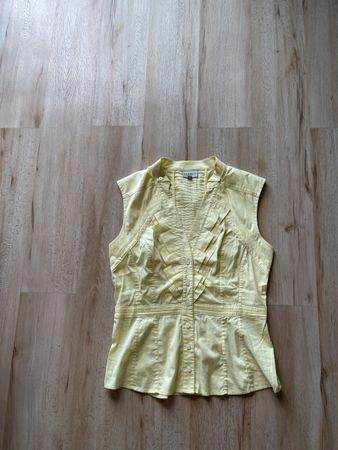 Top femme KAREN MILLEN jaune  T40 occasion très bon état 