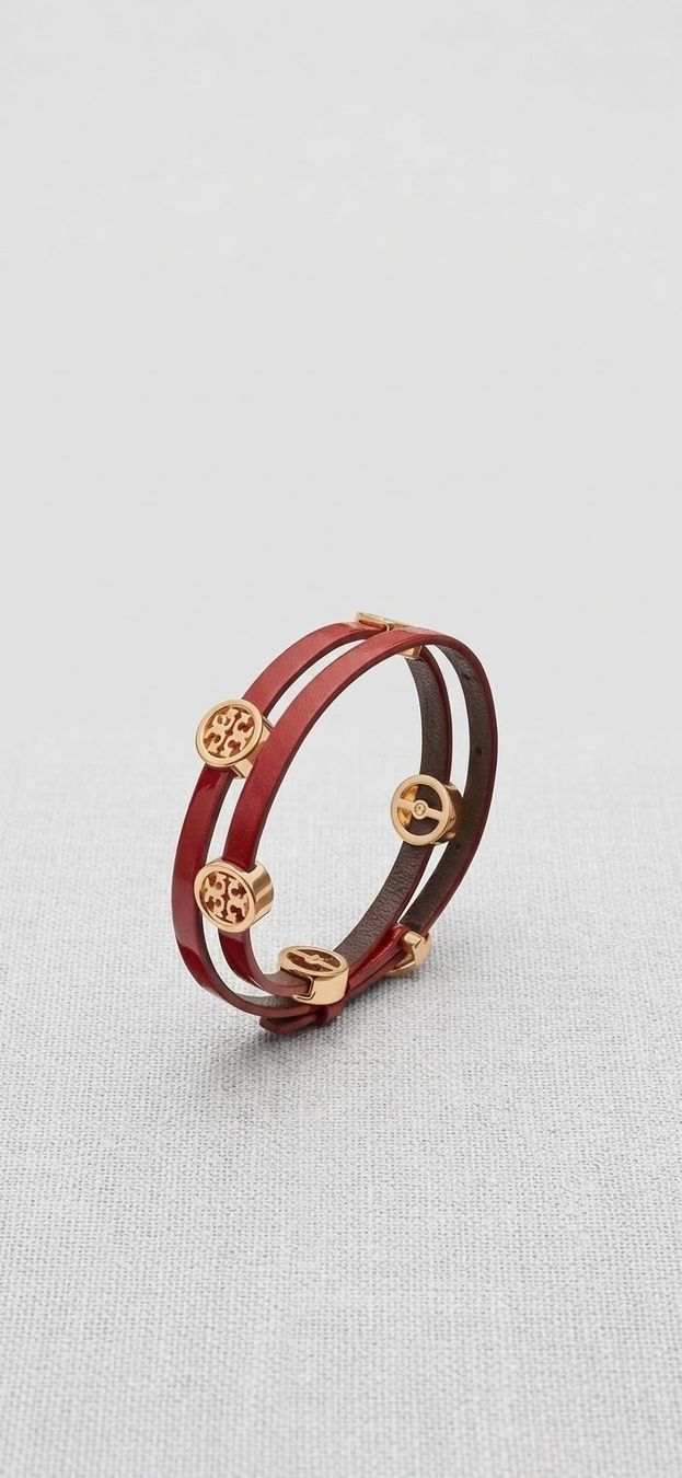 Tory Burch Bracciali & Braccialetti: Bracelet Tory Burch cuir rouge – Nuovo e nell'imballaggio originale da Echichens venduto da unideks