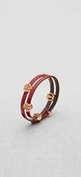 Bracelet Tory Burch cuir rouge