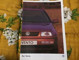 VW Vento Verkaufsprospekt 44 Seiten Januar 1996