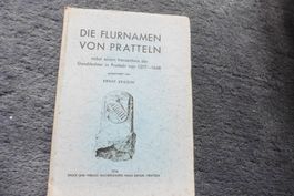 Pratteln,BL,Flurnamen,Geschlechter,1936,Faltplan,Bann,Augst