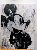 90x120cm Mickey Mouse Gemälde, Limited Edition auf Leinwand