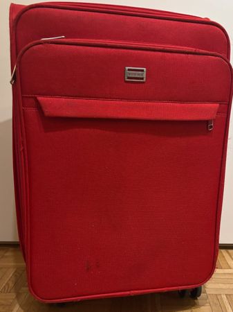 Roter WITTCHEN Reise-Trolley Koffer mit Zahlenschloss 🧳