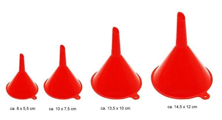 Elettrodomestici da cucina: Trichter 4er-Set, rot  **NEU** – Nuovo (secondo la descrizione) da Stehrenberg venduto da AB-C 1