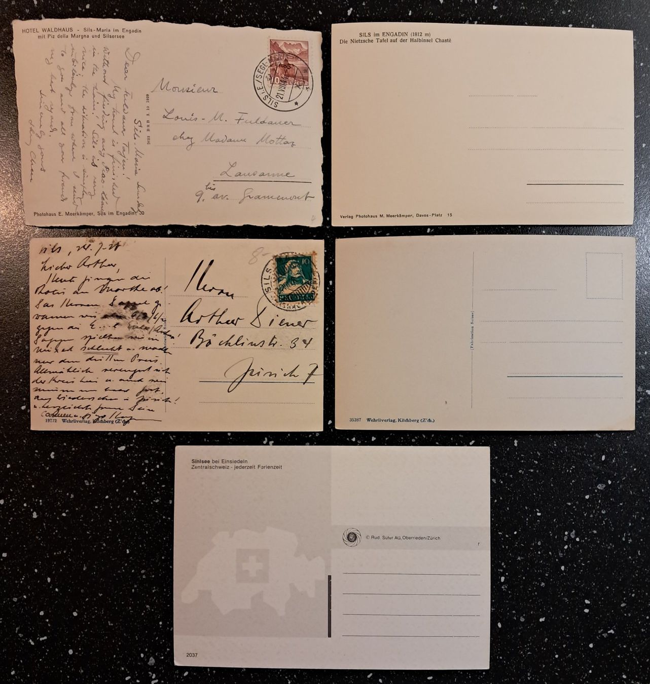 Cartes postales: 5 AK SILS – D'occasion à Ponto Valentino par giorgia06 1