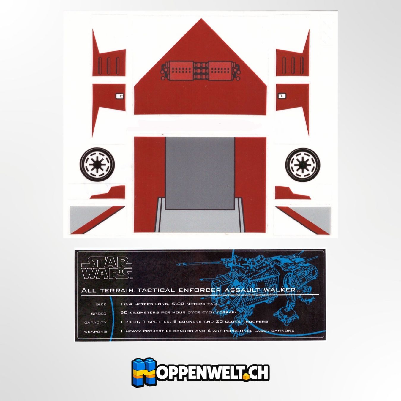 Aufkleber: Lego Star Wars 7675 Sticker Satz – Neu und originalverpackt aus Schwenden von Noppenwelt.ch