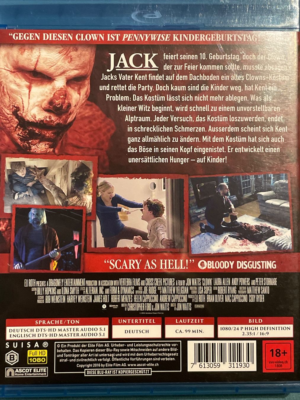 Tutti i DVDs: Clown (Eli Roth)  (2004) – Usato da Waldenburg venduto da Gonzo8 1