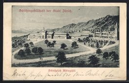 Zürich, Schützengesellschaft, Blick au