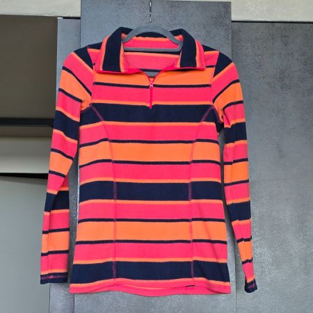 🐸 FLEECE PULLOVER TROYER GESTREIFT S FLEECEJACKE