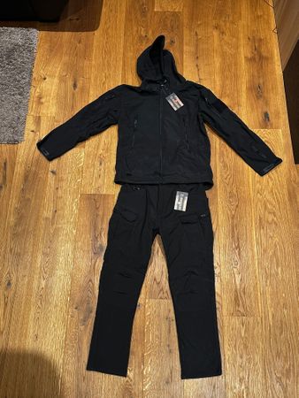 Outdoor Anzug, Neu, Schwarz, Grösse XL