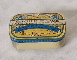 Vintage Blechdose Allenburys Allen & Handburys Londres